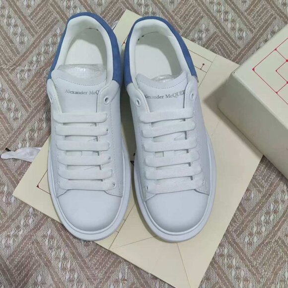 Alexander Mcqueen Exquisite Heel Height-Enhancing Other - Alexander Mcqueen Exquisite Heel Height-Enhancing Casual White&Blue Men Sneakers